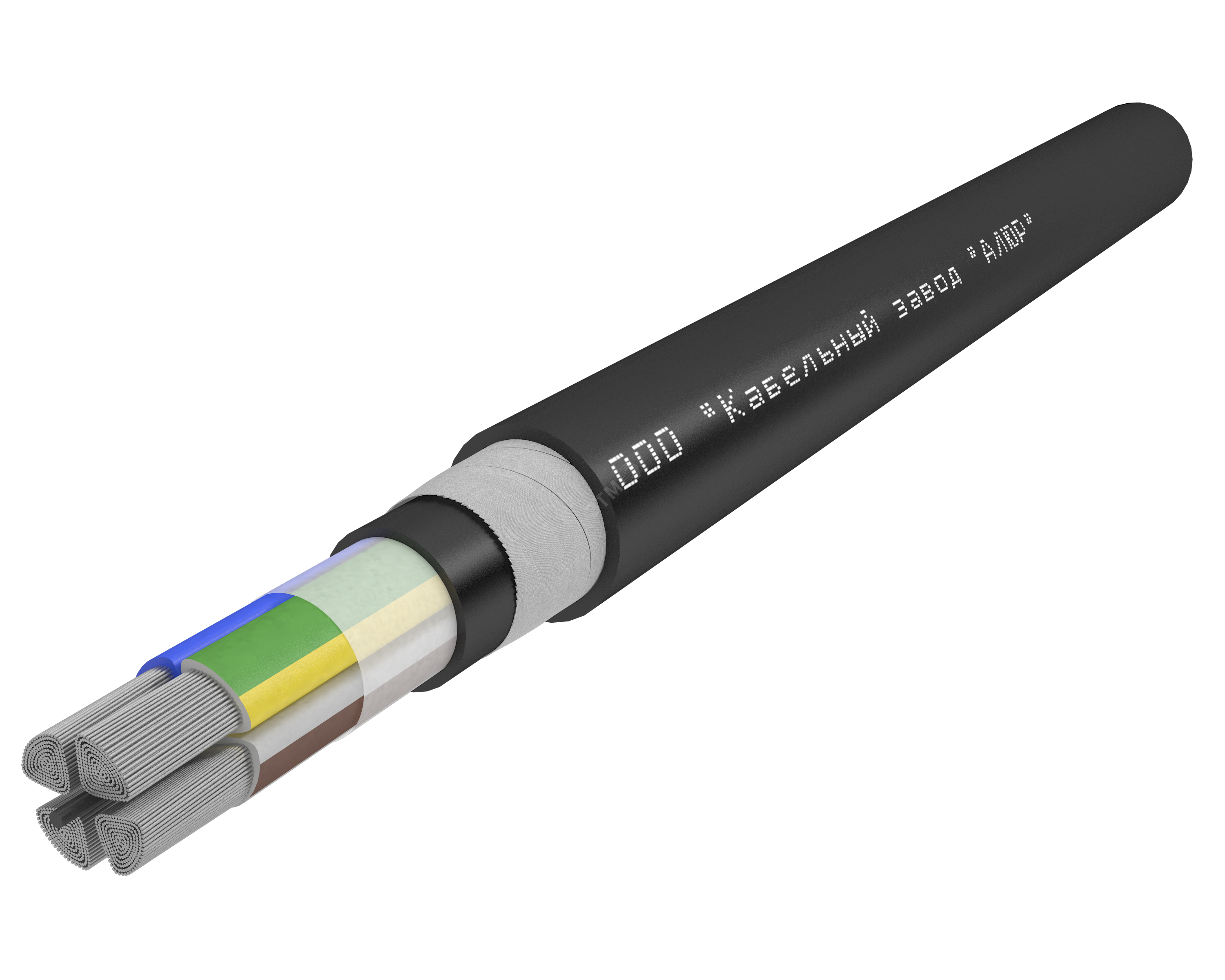 Кабель силовой  АПвБШп(г) 4х240 мс(PE)-1 Ч, бар