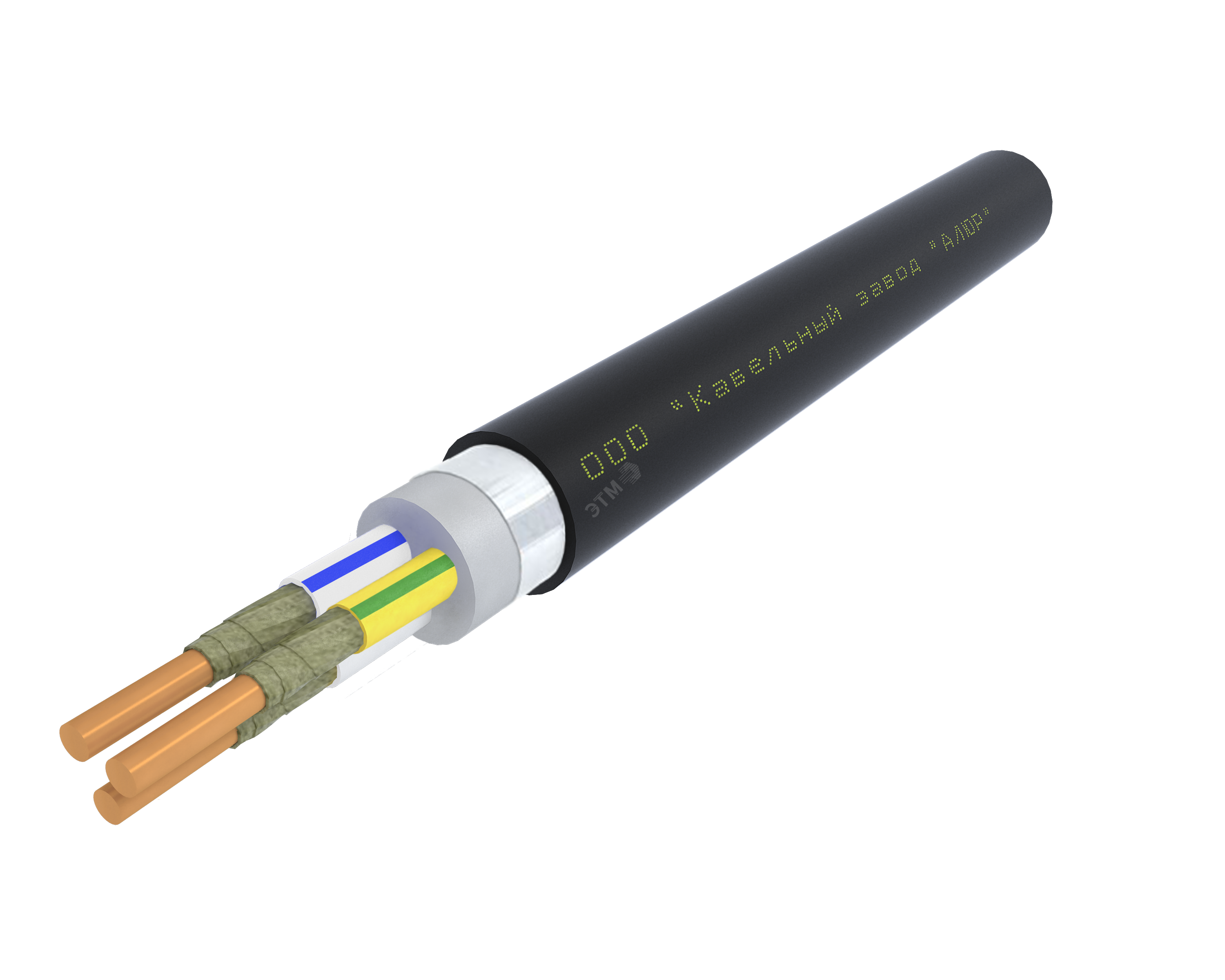 Кабель силовой ВВГЭанг(А)-FRLS 3х2.5 ок(N.PE)-1 Ч. бар