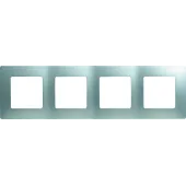 ETIKA Рамка 4 поста алюминий