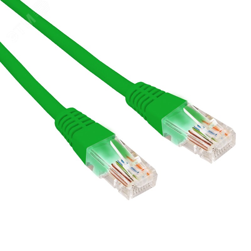 Патч-корд U/UTP CAT 6, RJ45-RJ45, 26AWG, LSZH, зеленый, 5м,