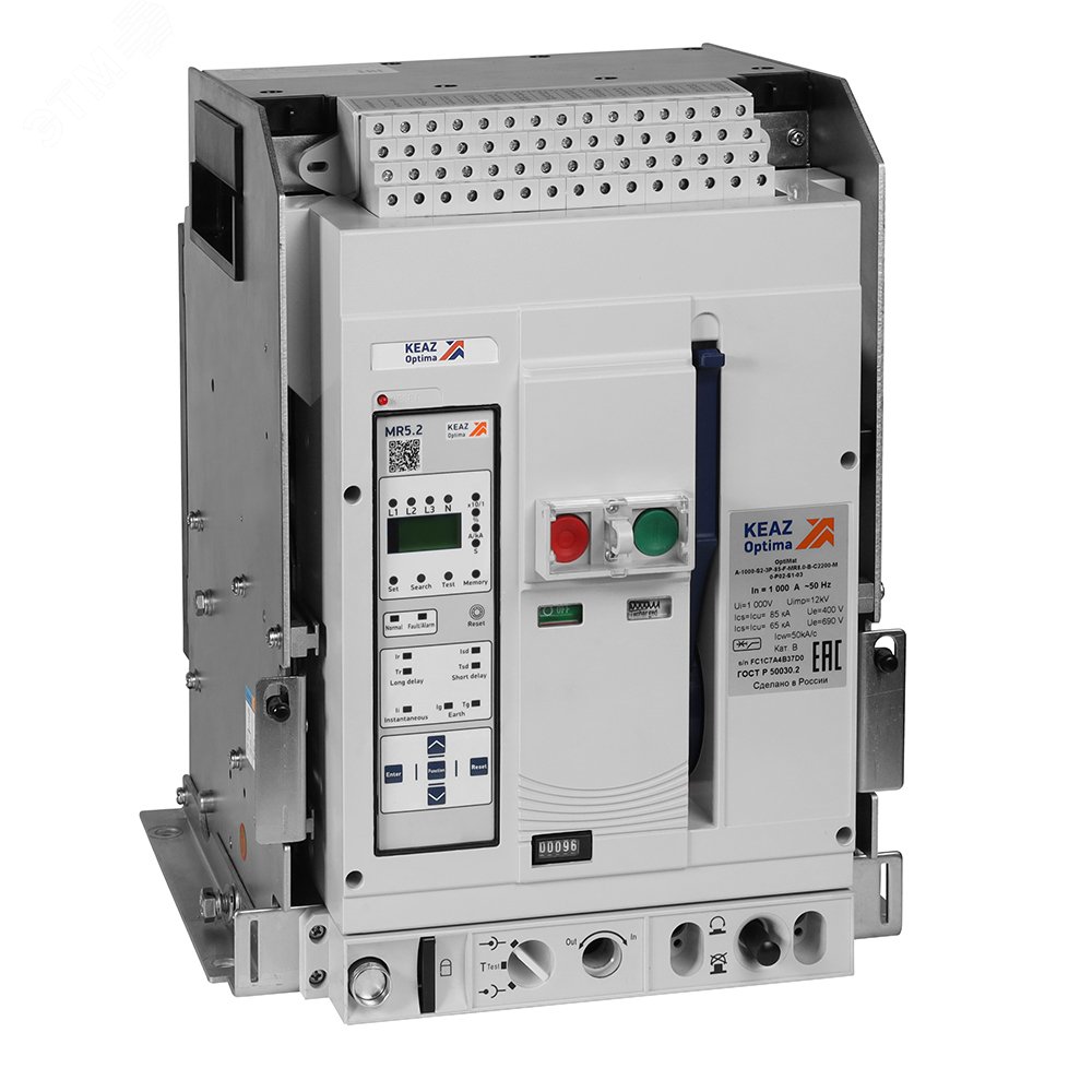Выключатель автоматический OptiMat A-1250-S1-3P-50-D-MR5.2-B-C2200-M2-P05-S2-06