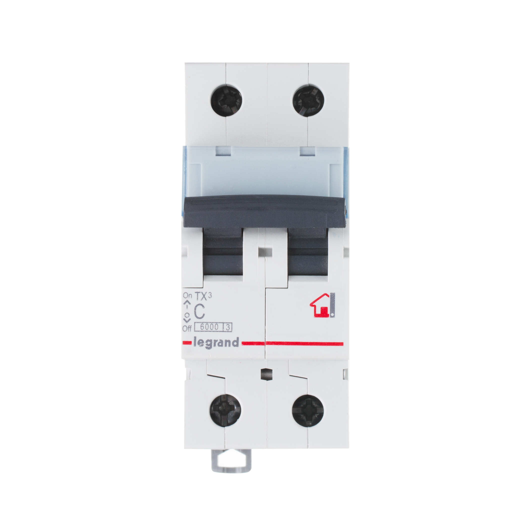 Выключатель автоматический двухполюсный 6А C TX3 6кА/10кА