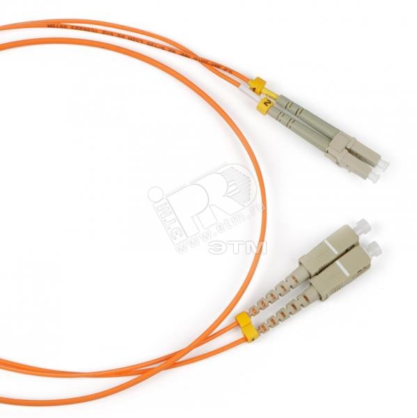 Патч-корд волоконно-оптический (шнур) SM 9/125 (OS2) LC/UPC-SC/UPC simplex LSZH (3м)