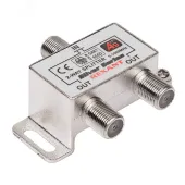 Делитель ТВ х 2 + 3шт. F BOX 5-1000 МГц Silver,