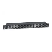 Патч-панель высокой плотности 19' Высота (1U), 48 портов RJ-45, категория 5e, полностью экранированная, Dual IDC