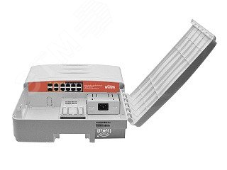 Узел коммутационный 8хPoE, 2хRJ45, 2хSFP, 120 Вт, IP65, 310х260х100 мм