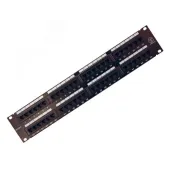 Патч-панель 19. 2U. 48 портов RJ-45. категория 5e. UTP неэкранированная. черная,