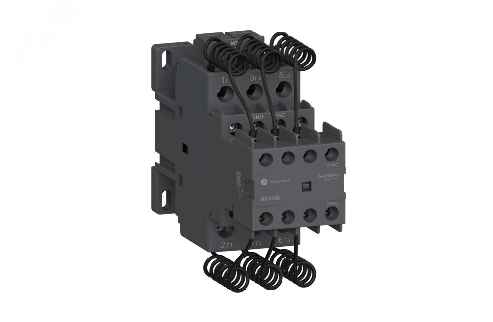 Контактор MC1D для конденсаторных батарей 10 КВАР 1НО/2НЗ 24V 50/60ГЦ