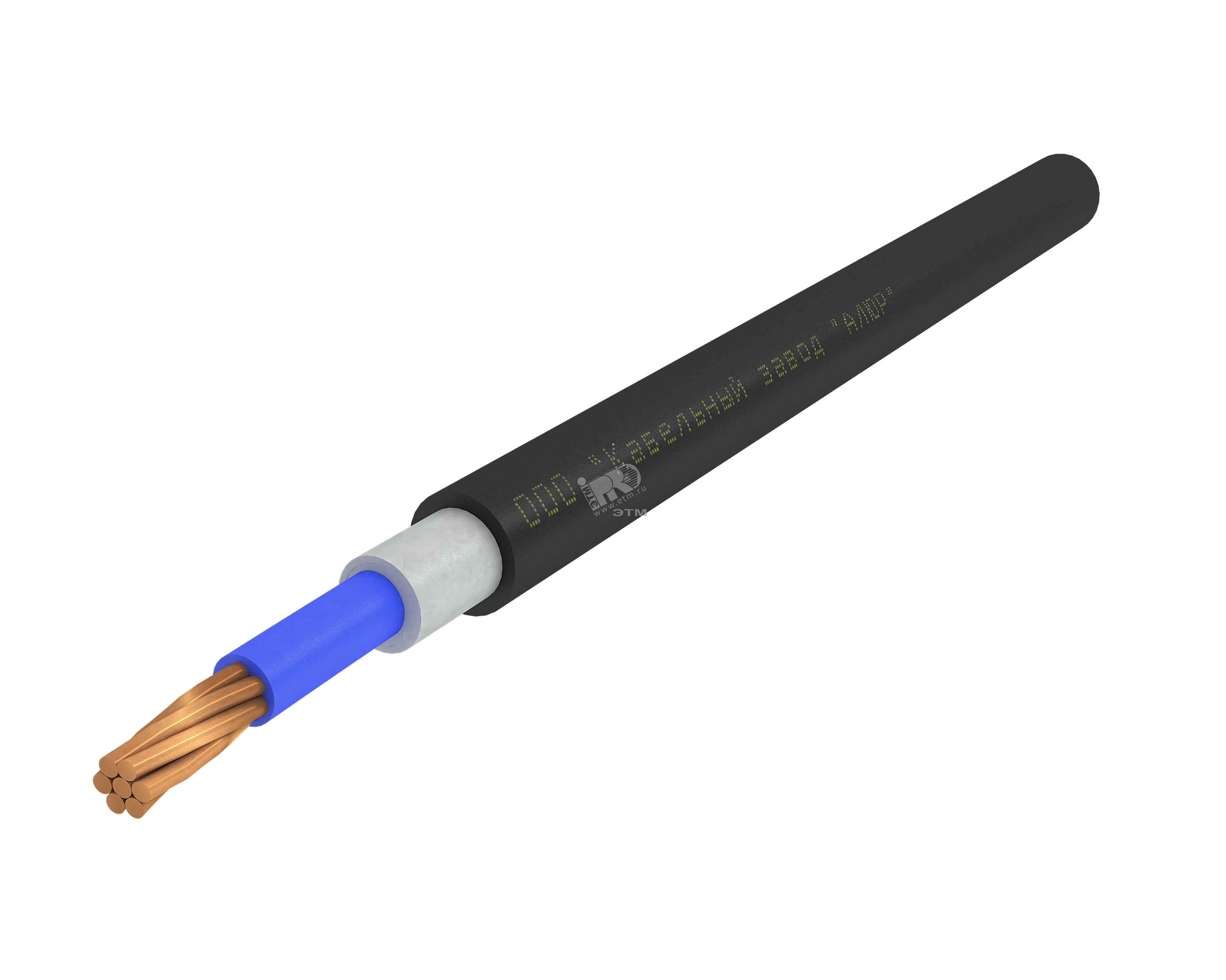 Кабель силовой ППГнг(А)-HF 1х240мк (N)-1 многопроволочный синий (барабан)