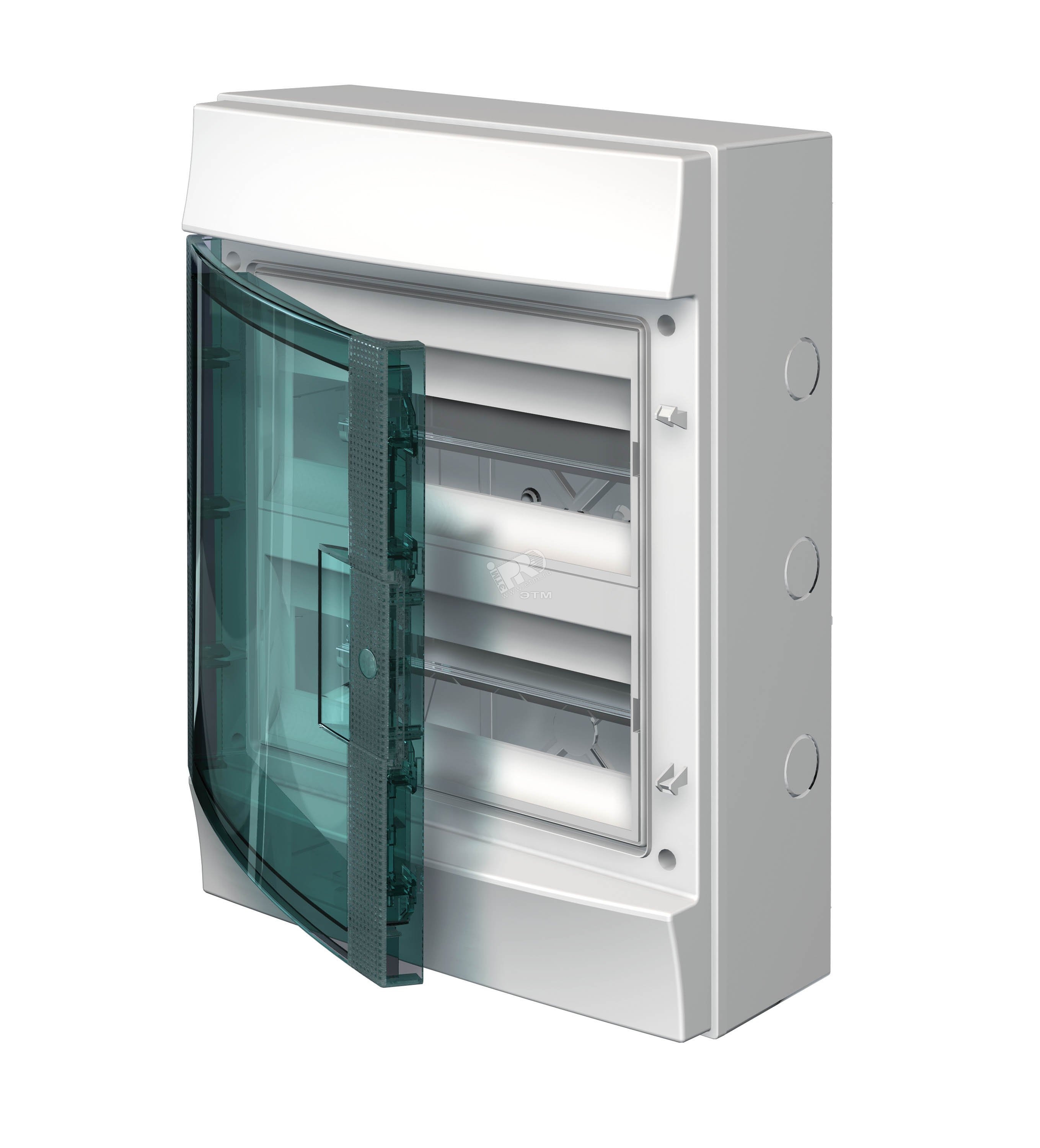 Щит распределительный навесной ЩРн-п-24 пластиковый Mistral65 серая прозрачная дверь с клеммами IP65 (65P12X22A)