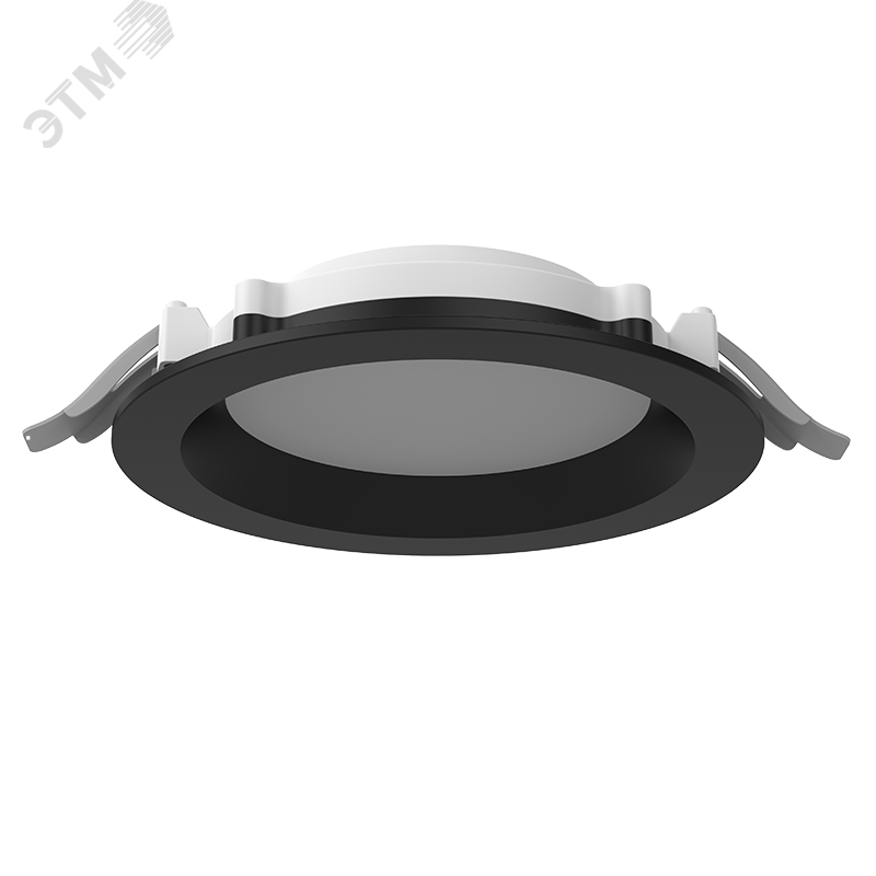 Светильник светодиодный DL-01 Pro 160 мм 15 Вт 4000 К CRI90 176x51 мм IP65/40 RAL9005 черный муар опал DALI