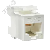 Модуль Keystone RJ45 CAT5E неэкр180 градусов белый