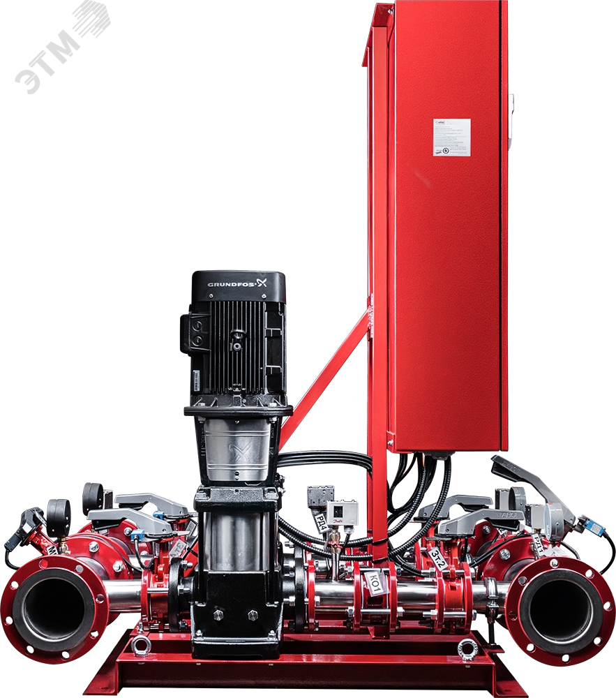 Насосная станция автоматического пожаротушения ОМНИ Гидро В2 3хCDM85-5-2-УПП-АВР-ЖН (1x2.2) на базе 3-х вертикальных насосных агрегатов