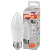 Лампа светодиодная LED 10 Вт E27 4000К 800Лм свеча 220 В (замена 75Вт) OSRAM