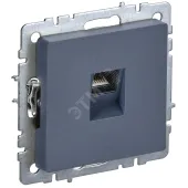 BRITE Розетка компьютерная RJ45 кат.5E РК10-БрМ маренго