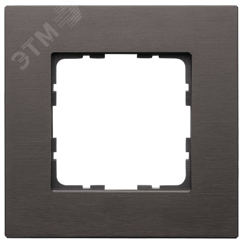 Рамка 1-постовая, алюминий Brown