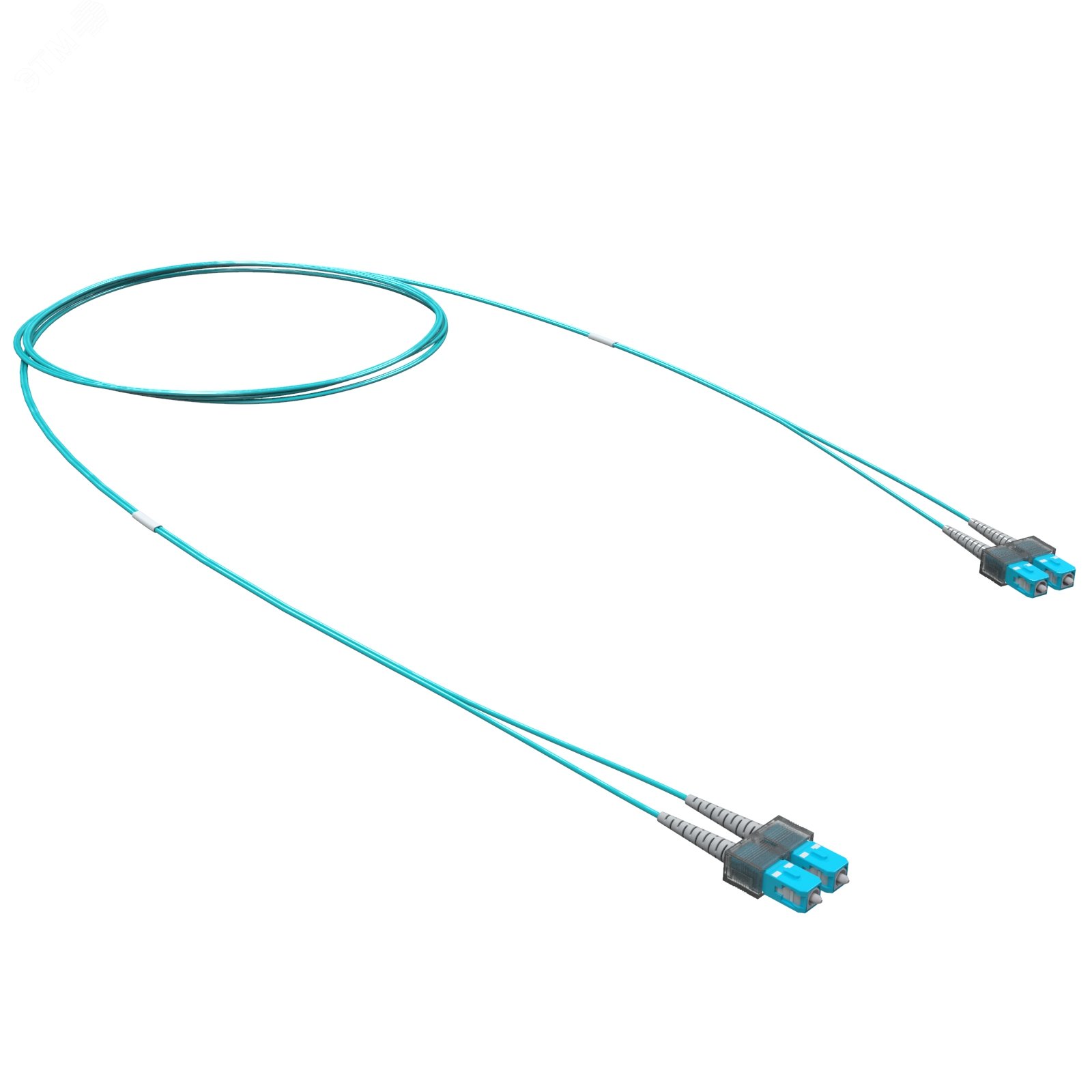 Оптический коммутационный шнур Duplex SC/UPC-SC/UPC 50/125 (OM3) 2 м