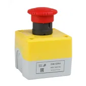 Пост кноп авар стоп OptiSignal D22 C5-BK-1-ESTR-01 1НЗ возв пов XALK178