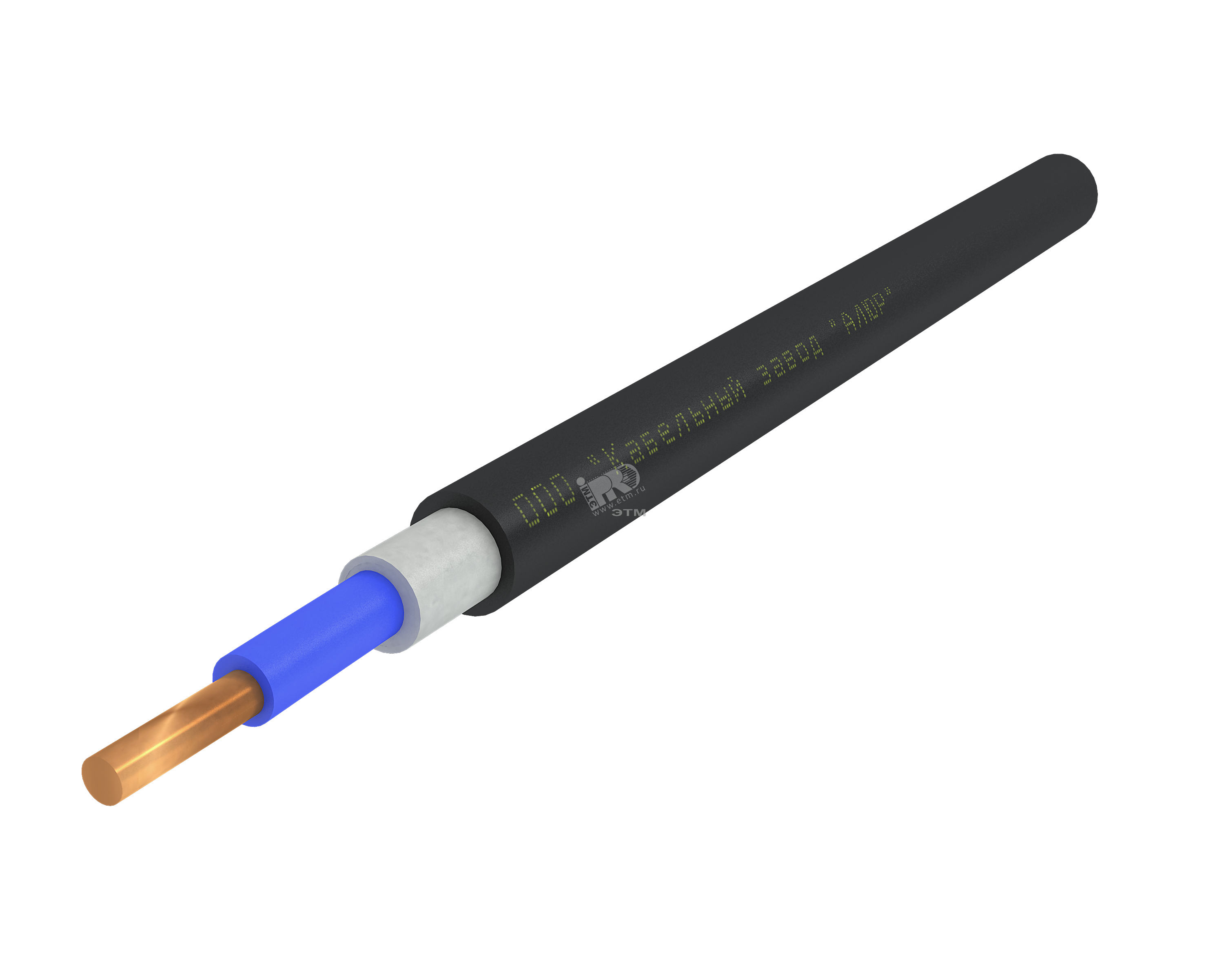 Кабель силовой ППГнг(А)-HF 1х6ок(N)-1 однопроволочный синий (барабан)