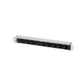 Блок розеток Rem-10 без шнура с индикатором 9 Sсhuko вход IEC 60320 C14 10A 19'