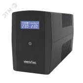 ИБП ЮНИОР СМАРТ 1500 Line-interactive, фаза 1/1, 1500/900 ВА/Вт, LCD, RS232, RJ11/RJ45, IEC-C13x6