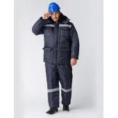 Костюм зимний Мастер NEW (Оксфорд) полукомбинезон, темно-синий 56-58 170-176