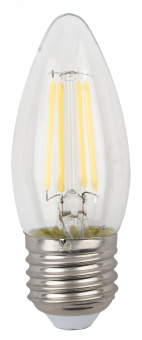 Лампа светодиодная F-LED B35-11w-827-E27 (филамент, свеча, 11Вт, тепл, E27) (10/100/5000)