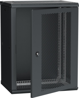 Шкаф LINEA W 18U 600x450 мм дверь перфорированная RAL9005