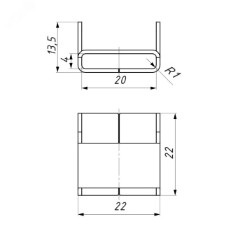 Скрепа C 20-BK