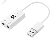 Внешняя USB звуковая карта Audio USB USB - Jack 2х3.5 мм, 0.1 м.