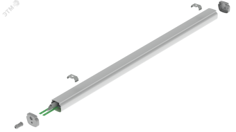 Светильник светодиодный CSVT LUMIN 38 1245х76х71 CRI80 5000 milky IP67 серый