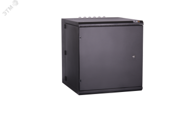 Шкаф напольный двухсекционный 19д 9U IP55 Ш600хВ504хГ600мм черный.
