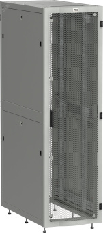 Шкаф серверный ITK LINEA S 19'' 42U 600х1000мм перфорированная дверь серый