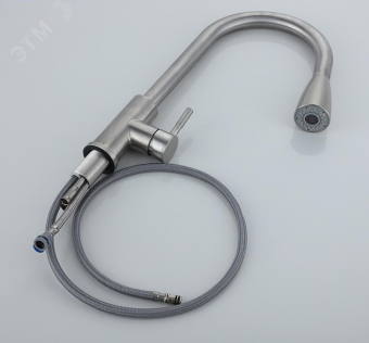 Смеситель для кухни TSB-123-001 с выдвижной лейкой тип См-МОЦБИвА