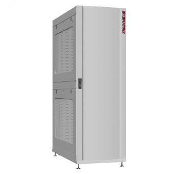 Шкаф серверный 48U 600х1070 передняя дверь: одностворчатая глухой металл IP51. задняя дверь: протект IP41. боковые панели: перфорированные. цвет: серый RAL7035 