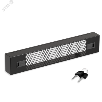 Экран защитный 2U. перфорированный 19 дюймов. черный RAL 9004 SYSMATRIX PS 0200.9000