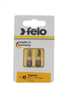 Бита крестовая ударная серия Impact PZ 1X25,2 шт