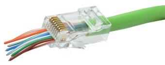 Разъём RJ-45 UTP для кабеля категории 6 FPS