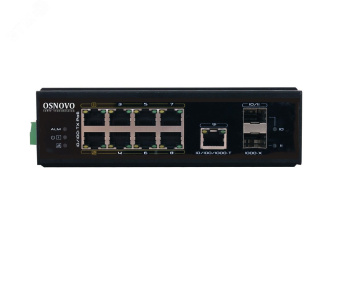 Коммутатор неуправляемый 8 портов Base-TX/GE/SFP 10 100 Мб/с PoE 300Вт