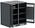 Шкаф LINEA B (пустой) 1350х1400х950мм двустворчатая металлическая дверь черный