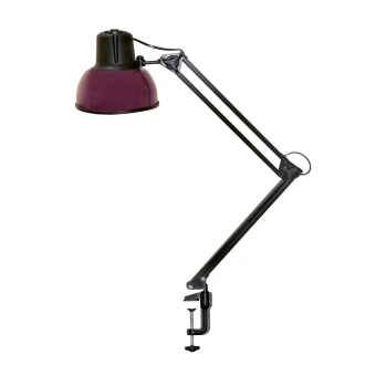 Бета-К НДБ37-60-159 (220В, 60Вт, ЛОН/LED Е27, на струбцине МС) настол., без лампы, фиолетовый