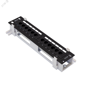 Патч-панель настенная 12 портов RJ-45. UTP. Cat.5e