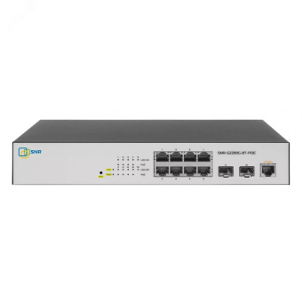 Управляемый POE коммутатор L2, 8 портов 10/100/1000, 2xSFP, 100 Вт