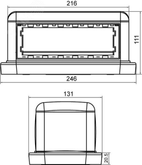 Башенка BUS 12 модулей белая