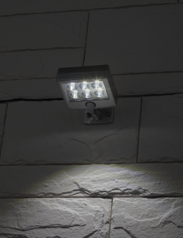 Прожектор с датчиком движения c выносной солнечной батареей, 6LED,150lm ERAFS024-07
