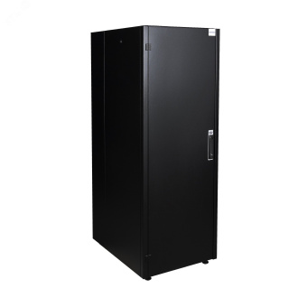 Шкаф нап. 19', 42U 600х800, перед. дв. мет, задн. стен., мет, чер. DATAREX