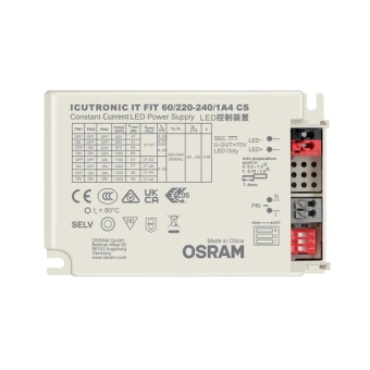 IT FIT 60/220-240/1A4 CS | 22-60W 27-57V | DIP-переключатель 825/900/975/1050/1200/1300/1400мА | - Драйвер для светодиодов OSRAM