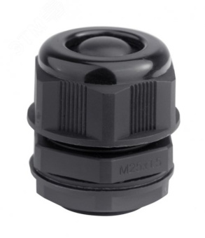 Кабельный ввод IP68 M20 с мембраной черный для    кабеля d.6-12mm