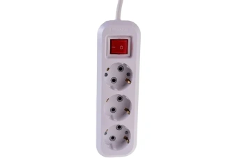 3х2м | 13А / 2990W / IP20 / С выключателем / С заземлением / ПВС 3х1 | - Удлинитель бытовой UNIVersal