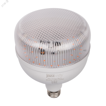 Лампа светодиодная LED 36Вт T150 Е27 прозрачная ( для растений) Jazzway